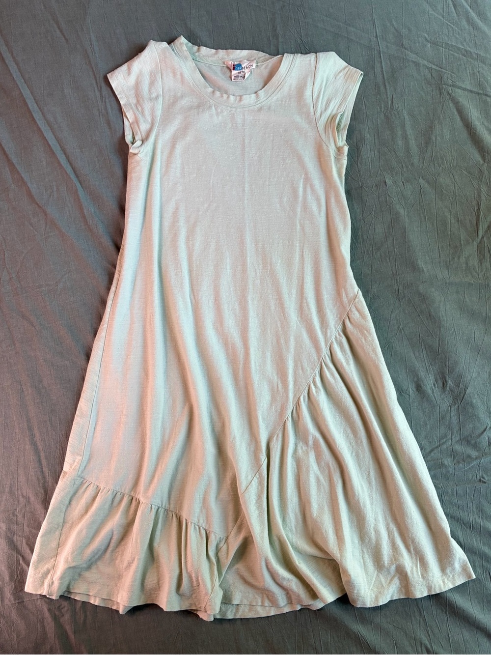 Free People Beach Mint Green Cap-Sleeve Maxi Dress Oversized XS